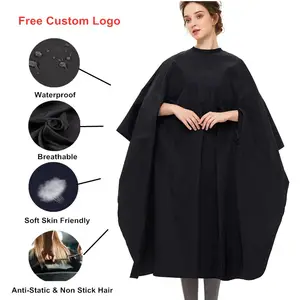 100% Polyester Men Beauty Design Designer Customized Hair Cutting Salon Apron Hairdressing Barber Cape