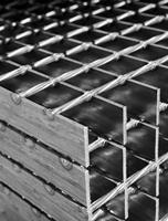 Grille de drainage des eaux pluviales en acier galvanisé à chaud à barres plates