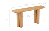 AJUNION Table console en bois minimaliste et moderne Meubles décoratifs pour la maison Table d'entrée pour le salon
