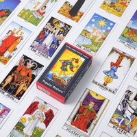 Jeu de tarot Waite Paper 12x7 pouces, largement utilisé en anglais et en chinois pour les débutants, apprentissage du tarot, emballage personnalisé en boîte couleur