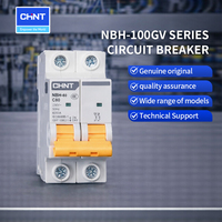 Disjoncteur solaire photovoltaïque CHINT NBH-100HGV/NBH-100NGV, 2P/4P en option, courbe C, protection contre les surcharges et les courts-circuits avec réinitialisation automatique