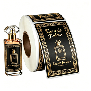 Etiquetas Adhesivas para Botellas de Perfume con Borde Ornamental Vintage en Relieve 3D Dorado, para Botellas de Perfume de 5ml y 10ml, con Logotipo Personalizado - Product Image 2