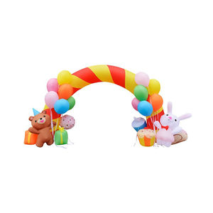 <span class=keywords><strong>Arche</strong></span> gonflable personnalisée Waterhan, nouveau style, imperméable en PVC, pour fête d'anniversaire, avec ballons, ours, lapin, lumières, écologique - Product Image 1