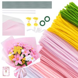 Kit de Manualidades con Limpiapipas para Hacer Flores, Colores Personalizables, Alambre de Espuma, Paquete al por Mayor, Decoración para el Hogar, Suministros de Arte y Manualidades Hechas a Mano - Product Image 1