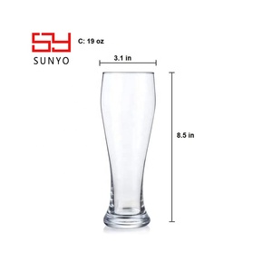 Juego de Vasos de Cerveza <span class=keywords><strong>IPA</strong></span> Pilsner Transparentes, Económicos y Profesionales, Hechos a Máquina, con Logotipo Personalizado y Embalaje al por Mayor - Product Image 5