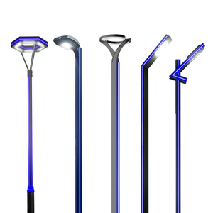 야외 현대 북유럽 빈티지 2.5m 3m 4m 5m 장식 알루미늄 거리 정원 led 램프 포스트 조명 - Product Image 2