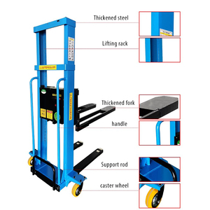 Penata palet semi-elektrik Self-Loading pengangkat baru <span class=keywords><strong>Forklift</strong></span> dengan kinerja luar biasa untuk gudang - Product Image 3