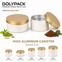 Boîte en aluminium personnalisée avec couvercle à vis pour thé, matcha, café en poudre – 5ml, 10ml, 15ml, 30ml, 50ml, 100ml, 120ml