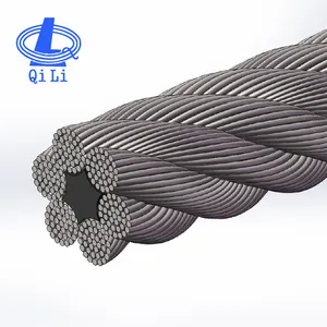 6x37 + Fc/Iwrc câble métallique en acier pour grue câble métallique en acier prix