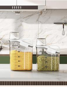 Pot scellé étanche à l'humidité anti-insectes pour divers grains Pot de <span class=keywords><strong>stockage</strong></span> transparent de cuisine à grains ménagers - Product Image 6