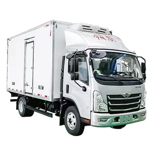 Foton refrigerated truck for fruits, vegetables, and meat, frozen truck for Foton Aoling Express, pure electric