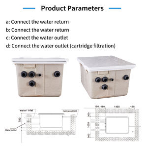 Système de filtre à eau souterrain Filtre à sable creusé avec <span class=keywords><strong>pompe</strong></span> Boîte de <span class=keywords><strong>piscine</strong></span> creusée - Product Image 4