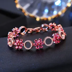 Natuna Vente Chaude Bijoux Brassr Rose Plaqué Or Bracelet De Luxe Fine Jewelry Bracelets Pour Femme Fille Et Fête Des Mères