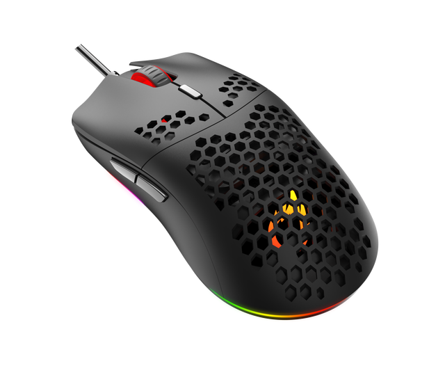 OEM/ODM High-end Hot Selling Right Wired Optical Ergonomics USB Hollow Gaming RGB Custom Mouse