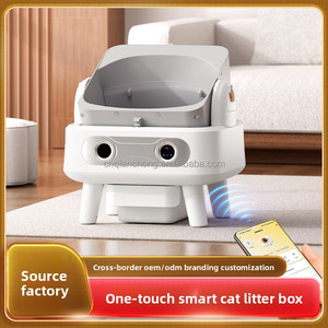 Litière <span class=keywords><strong>pour</strong></span> chat autonettoyante intelligente à succès, contrôle par application, grande capacité 75L, contrôle des odeurs, automatique - Product Image 2