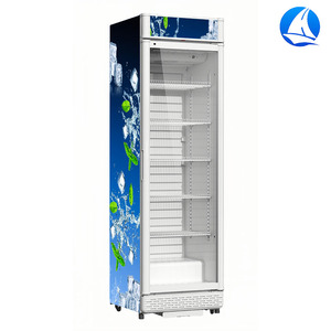 Tùy chỉnh hiển thị tủ cửa duy nhất trường hợp cửa duy nhất đồ uống uống lạnh lạnh tủ lạnh kính hiển thị Showcase - Product Image 2