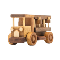 Jouets en bois de camion de pompiers, cadeau d'anniversaire pour enfants, jouets en bois de camion de pompiers, décoration de la maison, cadeau de Noël