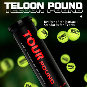 4 <span class=keywords><strong>balles</strong></span> <span class=keywords><strong>de</strong></span> <span class=keywords><strong>tennis</strong></span> Teloon Tour Professional - Caoutchouc durable, design portable pour l'entraînement des joueurs avancés et l'utilisation sportive - Product Image 2