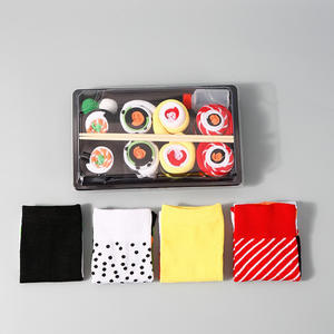 नए आगमन ट्रेंडी नवीनता खाद्य प्रिंट पैटर्न सुशी मोजे मोजे को पैकेजिंग बॉक्स के साथ सेट किया गया - Product Image 5