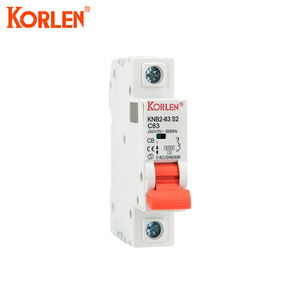 KORLEN 6KA Cタイプ1P 32A 2/<span class=keywords><strong>4P</strong></span> DINレールPA66サーキットブレーカ2025 62Amp AC MCB PVシステム用 - Product Image 1