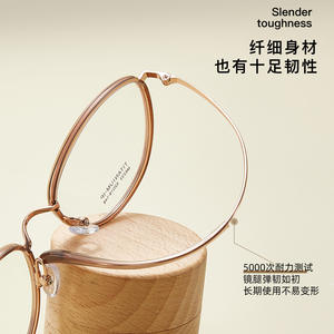 Monture de lunettes Ruths Cat Eye M6233 en titane IP, monture ovale complète, légère, unisexe, origine Danyang - Product Image 4