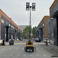 Générateur diesel portable de qualité supérieure 7M 400W, tour d'éclairage pour utilisation en extérieur, lumière blanche LED pour applications de construction mobiles