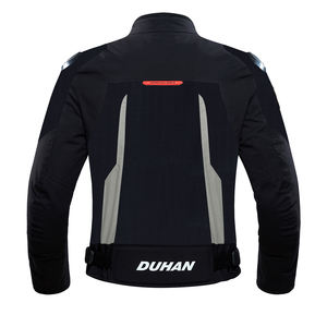 Blouson de moto en cuir pour homme sur mesure avec rembourrage en bambou et fermeture éclair sur le devant, équipement de conduite homologué pour la course - Product Image 2