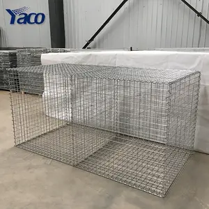 200x100x100 200x100x50cm mantenere parete gabbia di rete saldata di gabion cestini Canada prezzo