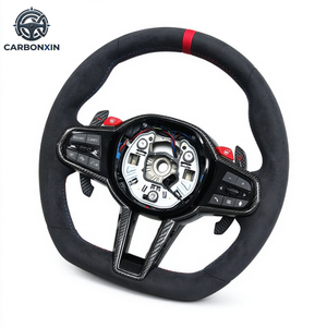 Volantes Deportivos de 4 Radios y 35 mm de Diámetro, de Fibra de Carbono y Cuero, para Supra GR A90 MKV MK5 MK4 2020-2025 - Product Image 1