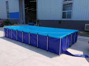 Pare-soleil résistant au froid bâche PVC épaissie durable facile à installer support de tuyau en acier réservoir d'étang à poissons carré - Product Image 4