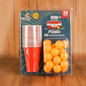 Merveilleux jeu de fête jeu de <span class=keywords><strong>pong</strong></span> <span class=keywords><strong>géant</strong></span> Tasses de fête de bière-<span class=keywords><strong>pong</strong></span> de table tasse rouge pour jouets intérieurs et extérieurs jeu de famille - Product Image 3
