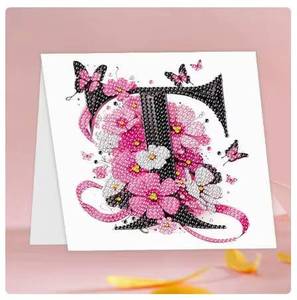 Cartes de vœux à peindre au diamant avec enveloppes, art décoratif DIY pour garçons et filles - Product Image 2