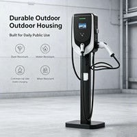 Nueva Estación de Carga Portátil para Vehículos Eléctricos Tesla, Compatible con el Reino Unido, con Potencia de Salida de 7kW, Entrada de 200-220V, para Fabricación