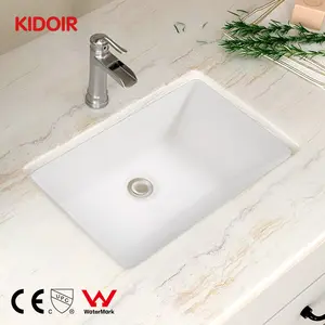 Kidoir, precio directo de fábrica de 21 pulgadas, lavabo de baño de cerámica debajo del montaje, lavabo de mano, lavabo de granja, lavabo de baño