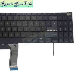 คีย์บอร์ดแล็ปท็อปแบล็คไลท์สำหรับ Asus <span class=keywords><strong>VivoBook</strong></span> <span class=keywords><strong>Pro</strong></span> แป้นพิมพ์ K6501ZM <span class=keywords><strong>15X</strong></span> <span class=keywords><strong>K6501</strong></span>โอแอลอีดีสีดำรูปแบบใหม่ในสหราชอาณาจักร - Product Image 4