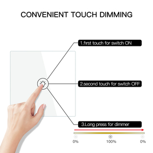 Interruptor de atenuación de luz inteligente Tuya ZigBee, Control por aplicación independiente, funciona con <span class=keywords><strong>Alexa</strong></span> y Google Home, 1/2/<span class=keywords><strong>3</strong></span> entradas - Product Image 2
