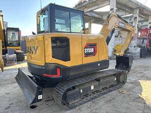 Mini-excavatrice sur chenilles SANY SY55U d'occasion, 5,5 tonnes, 5780 kg, godet de 0,23 m³, moteur Kubota V2607, 36 kW, zéro queue, à vendre - Product Image 5