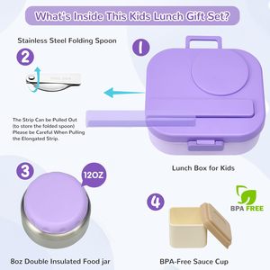 Boîte à lunch empilable personnalisée, très vendue, de qualité alimentaire, à 1 compartiment, pour nouveau-né, chauffable, sans BPA, anti-fuite, compatible micro-ondes et lave-vaisselle - Product Image 4