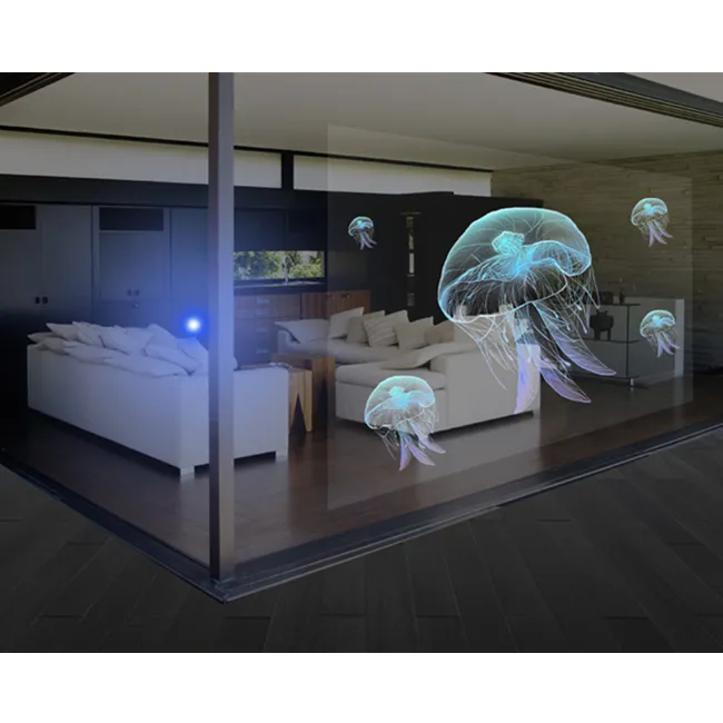 Популярная 3D голографическая двухсторонняя задняя проекция, рекламный экран, пленка для выставки