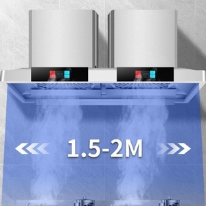 Campana Extractora Comercial de Pared de 1.5 m con Doble Cabezal, Frecuencia Variable, 1600 W, 68 M3/min, Malla de Acero Tipo Pista de Carreras, Clase A++, 3 Años de Garantía - Product Image 3