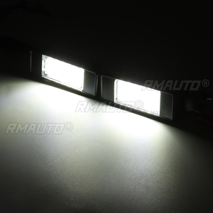 2 pièces, éclairage de plaque d'immatriculation LED pour voiture, blanc, pour Peugeot 207 308, pour Citroën Berlingo C2 C3 Pluriel Baujahr C4 C5 C6 - Product Image 5
