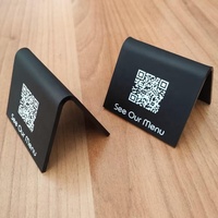 Menu acrylique de signe de restaurant de support de table de NFC