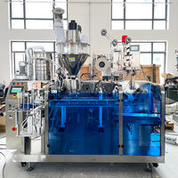 Machine d'emballage semi-automatique pour sachets à fermeture éclair horizontaux, remplissage automatique de farine et pliage sous vide pour poudres