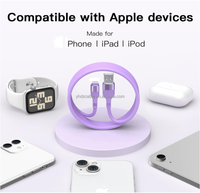 Top vente chaude 3 Pack 5 Pack 3FT 6FT 10FT Silicone USB câble de charge rapide pour iPhone 7 8 11 14 câble de transfert de données de charge