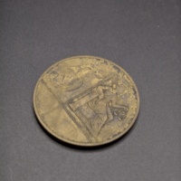 Pièce commémorative en métal à motif rétro en relief pour collectionneurs, vente en gros en vrac, service de gravure personnalisée