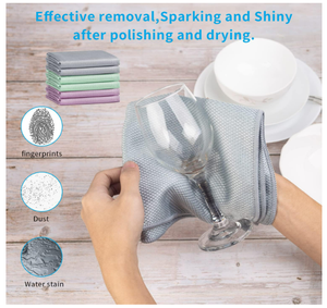 Paño de Limpieza de Microfibra para Espejos de Coche, de Acero Inoxidable, sin Pelusas, para Limpiar Parabrisas y Duchas, Pulido Milagroso - Product Image 3