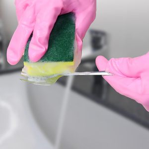 Éponge de nettoyage puissante double face pour vaisselle, tampon à récurer robuste, éponge de cuisine - Product Image 5