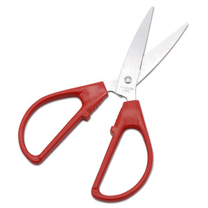 Stainless Steel Office Scissors Red Straight Head Home Use Paper Cutting Tool - Product Image 1