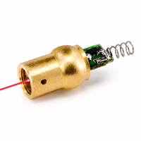 Module laser à point rouge ZhonNa 650nm 5mW DC3V/5V 9x16mm avec tête en bronze métallique, source photoélectrique, pièces d'équipement laser industriel OEM