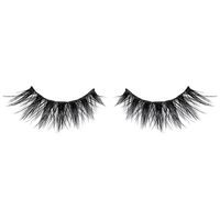 Cils en fibre de marque privée 3d Curl Fluffy Extension vison bande douce Faux cils